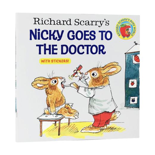 英文原版绘本 Richard Scary's Nicky Goes To The Doctor 小兔子看医生 英文版 进口英语原版书籍 商品图1