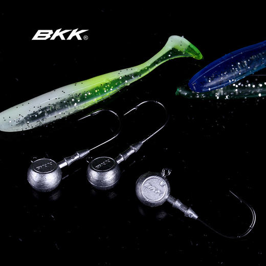 BKK骁鼓铅头钩9050路亚饵软虫软饵钩防挂底鲈鱼鳜鱼钓钩 商品图3