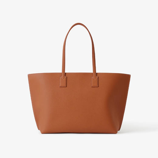 BURBERRY 巴宝莉 女士皮革TB专属标识装饰托特包 棕色 8066222 B1860 商品图2
