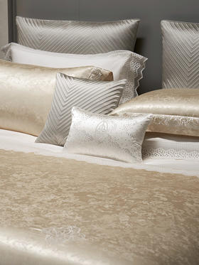 whinny/惠谊 现代新中式滑爽真丝丝绵染色提花四件套 星辰大海