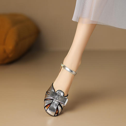 春季新款，里外全皮粗跟凉鞋HCY-3473 商品图9