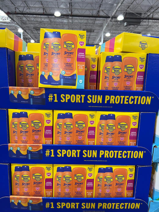 夏天来了，防晒备起来哈，美国✈️直邮特价260元🉐包税包邮到手🔥Banana Boat Sport SPF50+香蕉船运动型防晒喷雾227ml(两瓶)➕防晒乳液237ml(一瓶) 商品图1