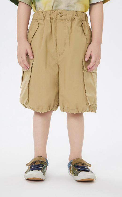 jnby  23年夏款  棉麻府绸工装风短裤  1N5E14000 商品图3