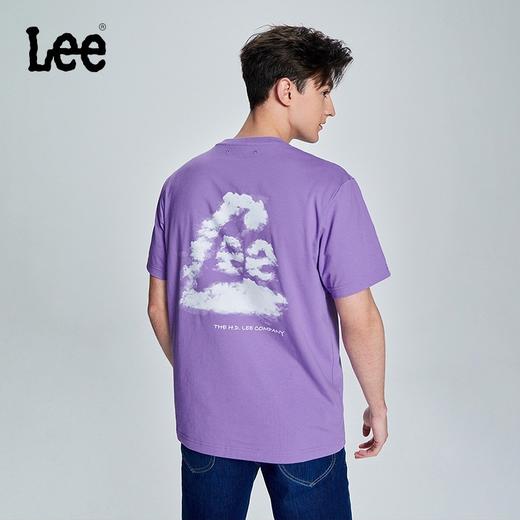 Lee商场同款23春夏新品舒适版印花圆领凉感男短袖T恤LMT004551200 商品图2