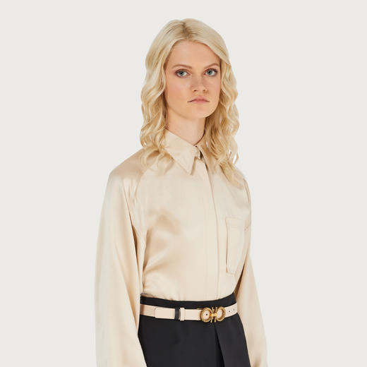 FERRAGAMO 菲拉格慕 女士双面可调式皮革腰带 米色 23 0240 759517 商品图3