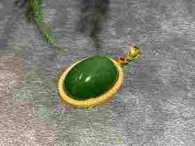 【御珠宫坊】金镶碧玉吊坠