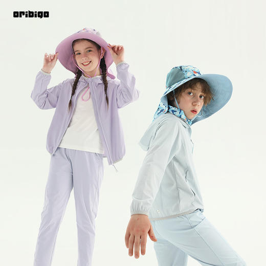 【清仓 不退换】Oribigo夏季男女童运动长裤 | UPF50+、四面微弹、凉感面料、舒适凉爽、时尚百搭【HZ】 商品图4