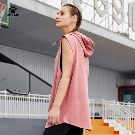 KELME卡尔美连帽背心男2023有球必应系列 篮球上衣潮流无袖套头衫 商品图3