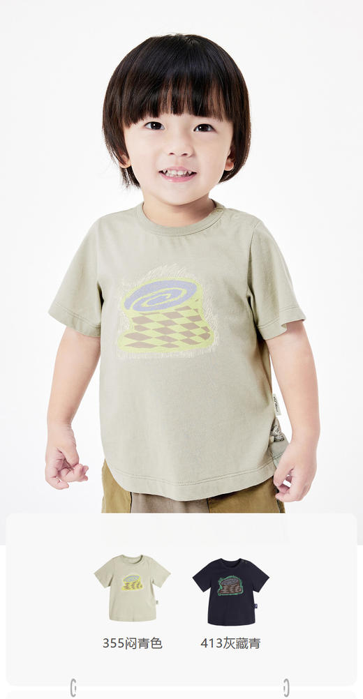 jnby  23年夏款  长绒棉经典款短袖T恤  YN5112120 商品图0