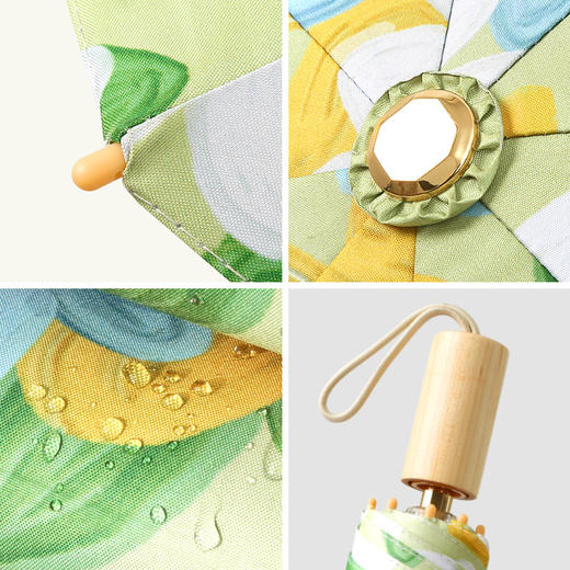 三折手开双面印花晴雨两用伞 商品图4