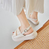 ZHR厚底凉鞋女2023新款夏季褶皱软底松糕鞋时尚休闲沙滩鞋 商品缩略图6
