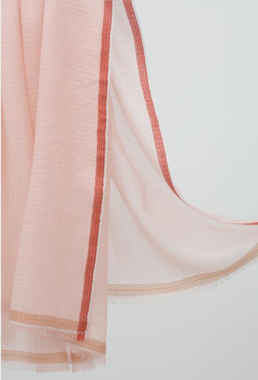 羊绒女士双色流苏大方巾  SJF95P070N 商品图4