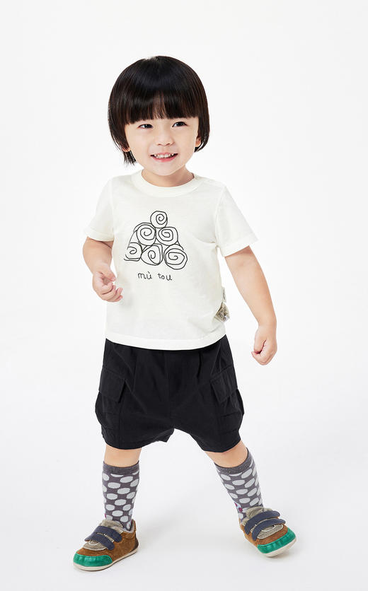 jnby  23年夏款  高支府绸原创短袖T恤  YN5111340 商品图5