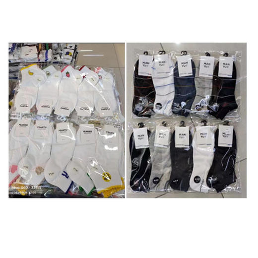 【10元5双】棉钰男女船袜（1225452） 商品图0