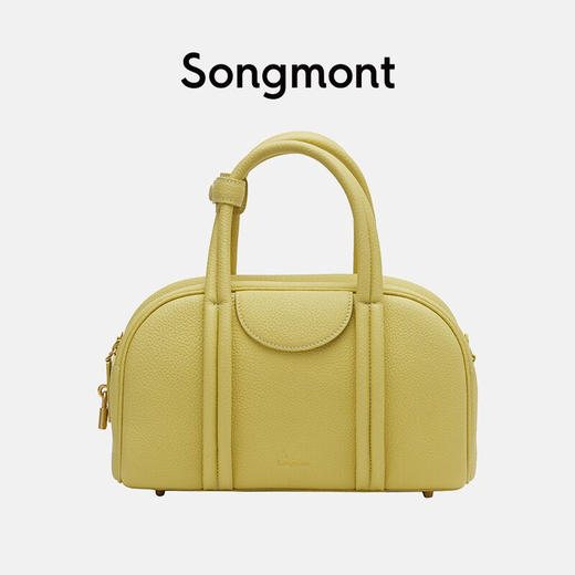 Songmont保龄球包小号中号休闲波士顿包新款单肩包手提斜挎女包 商品图7