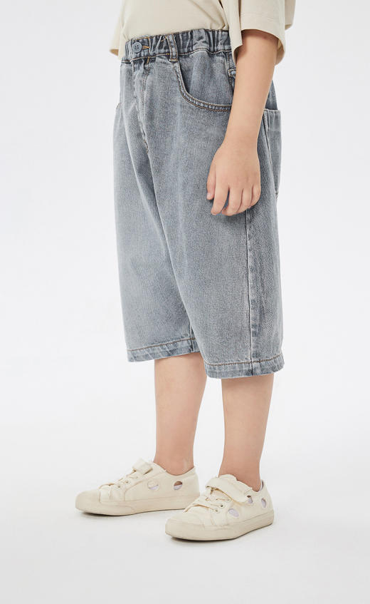 jnby   23年夏款  全棉斜纹牛仔短裤  1N4E12430 商品图7