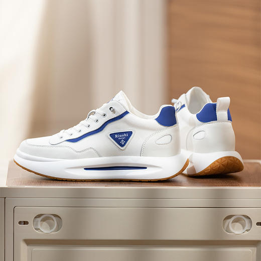 男士厚底增高鞋隐形内增高男鞋休闲运动鞋透气板鞋 商品图2