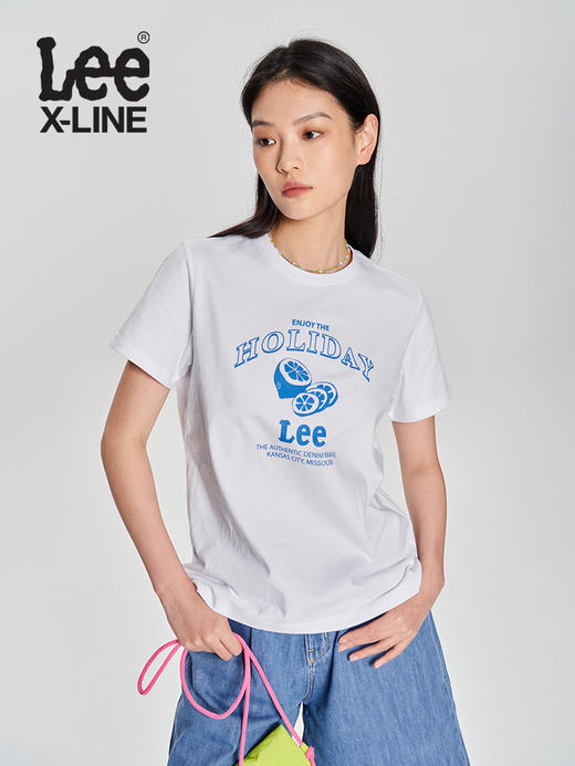 LEE 新品标准版印花圆领多色女短袖T恤LWT0051443RT 商品图0