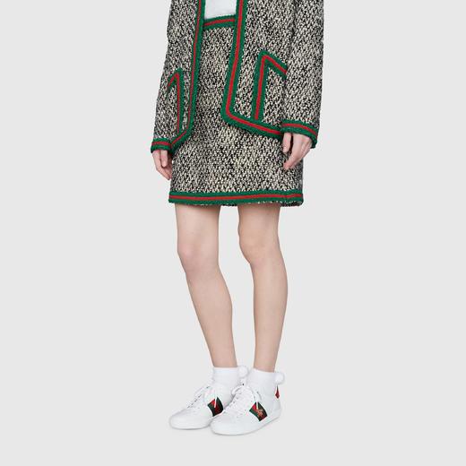 【预定款】Gucci 古驰 男女通款 Ace系列小蜜蜂刺绣真皮运动休闲鞋/经典小白鞋 431942 商品图6