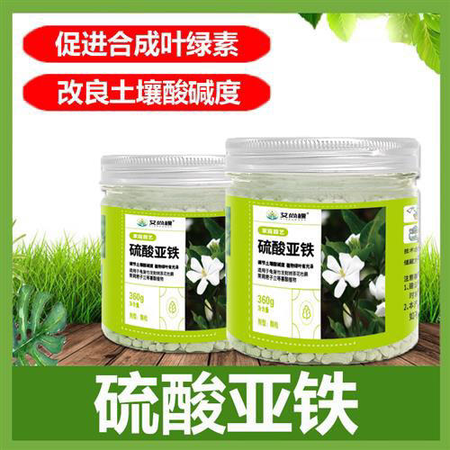 艾尚棵硫酸亚铁花用营养肥料专用肥铁肥颗粒水溶液酸性肥绿叶通用 商品图1