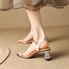 优雅百搭，粗跟水钻亮片凉鞋LD-6322 商品缩略图8