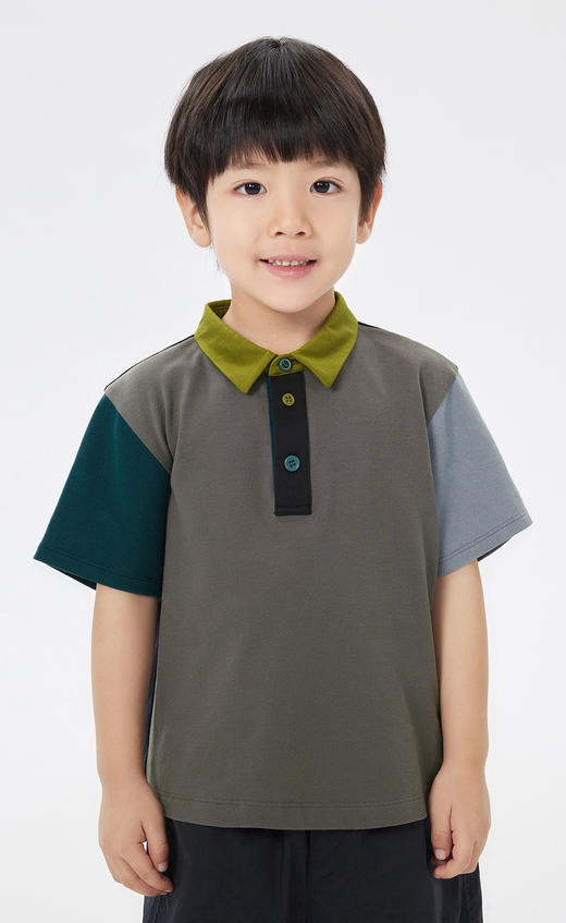 jnby  23年夏款  弹力质感拼接短袖polo 衫  1N5114140 商品图7