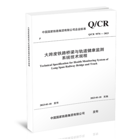 15113.6699  大跨度铁路桥梁与轨道健康监测系统技术规程(Q/CR 9576-2023 )
