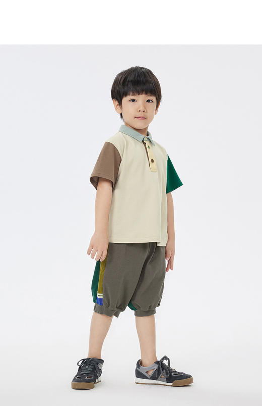 jnby  23年夏款  弹力质感拼接短袖polo 衫  1N5114140 商品图5