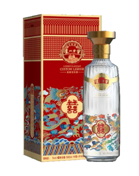 52度泸州老窖定制婚庆酒04款，二号/三号酒体 500ml*6 【泸州老窖官方形象店】