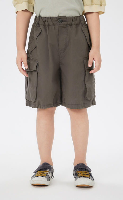 jnby  23年夏款  棉麻府绸工装风短裤  1N5E14000 商品图6