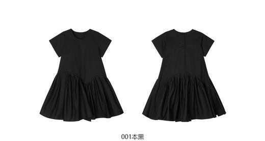 jnby  23年夏款  弹力全棉高密府绸短袖连衣裙  1N4G13880 商品图10