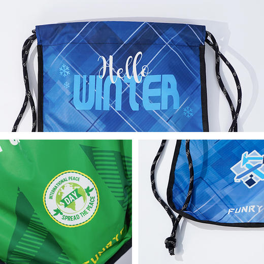 蜂锐FUNRY定制抽绳包便携带双肩包足球运动比赛训练配件 商品图3