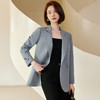 罗蒙春秋小西装外套女士双排扣商务通勤宽松版单西服上衣外套 商品缩略图9