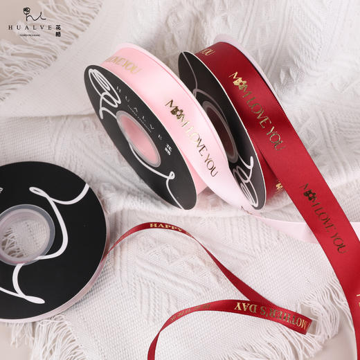 母亲节--罗纹烫金缎带 -- 贴纸 商品图3