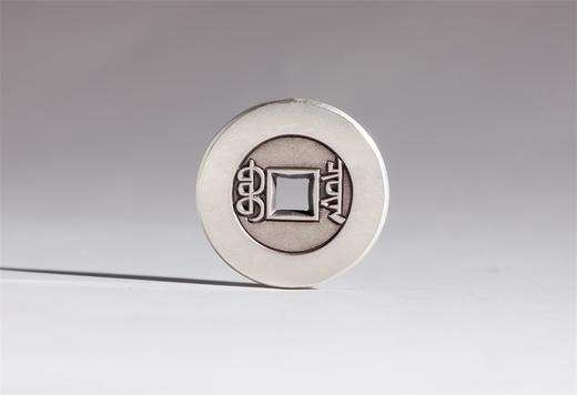 矩德泉坊 纯银手作   嘉庆通宝宝泉大样（2.8厘米版）543 商品图1