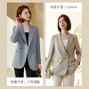 罗蒙春秋小西装外套女士双排扣商务通勤宽松版单西服上衣外套 商品缩略图1
