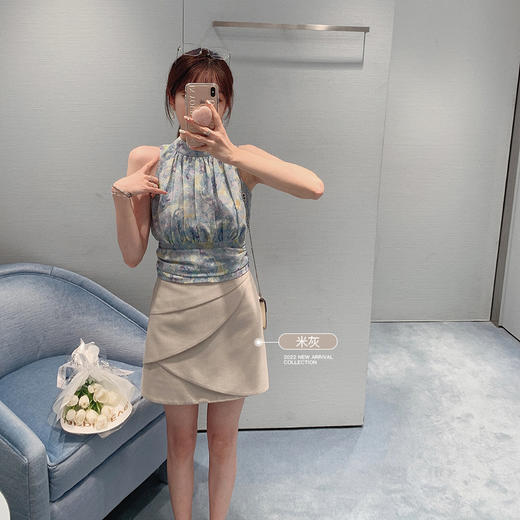XS  金蘑菇菇【lowcal低卡半裙】实穿设计感气质不规则a字时髦半裙 商品图3