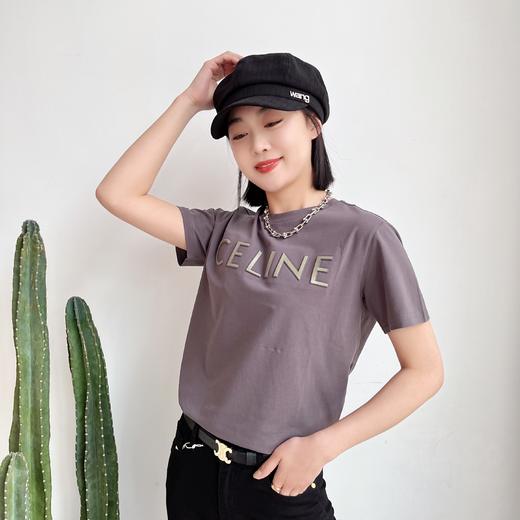 2023年春夏新款立体字母纯棉T恤女短袖百搭简约情侣上衣潮 商品图4