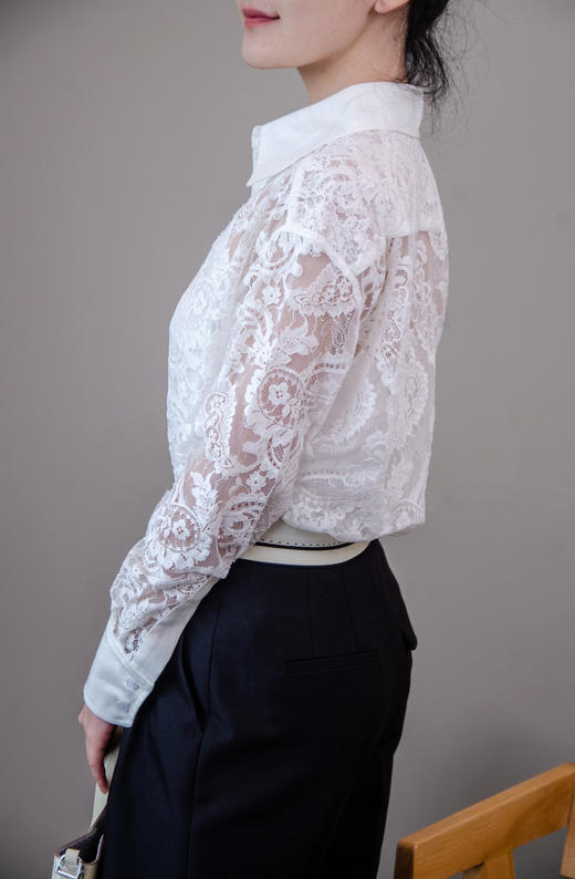珠光蕾丝衬衫 商品图2