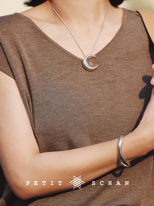 PETIT SCHAN小闪 JEW#005 Sailor Moon 水冰月 925纯银设计款意大利项链 蛇骨链大月亮项链 商品图0