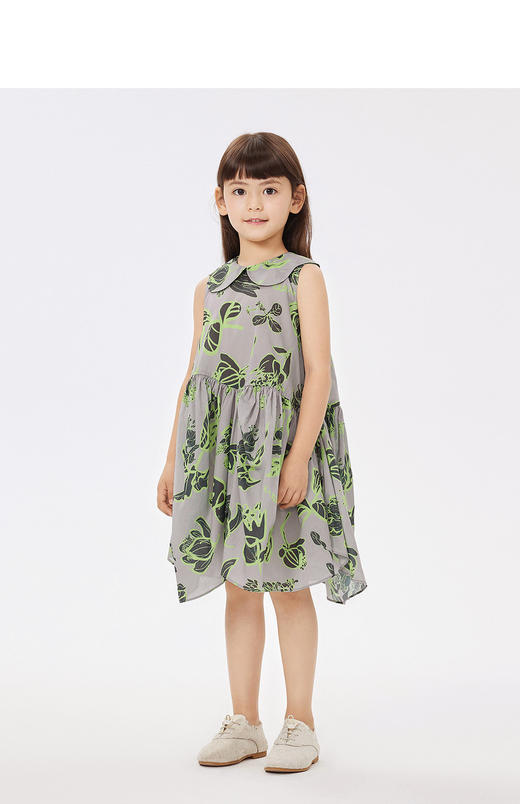 jnby  23年夏款   长绒棉府绸原创印花无袖连衣裙  1N5G14280 商品图3