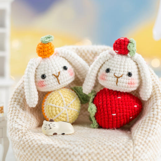 苏苏姐家水果兔手工DIY编织钩针小物毛线团自制材料包 商品图2