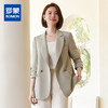 罗蒙春秋小西装外套女士双排扣商务通勤宽松版单西服上衣外套 商品缩略图0