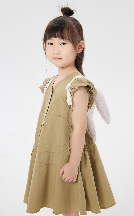 jnby  23年夏款  全棉微皱凉爽短袖连衣裙  1N4G13840 商品图3