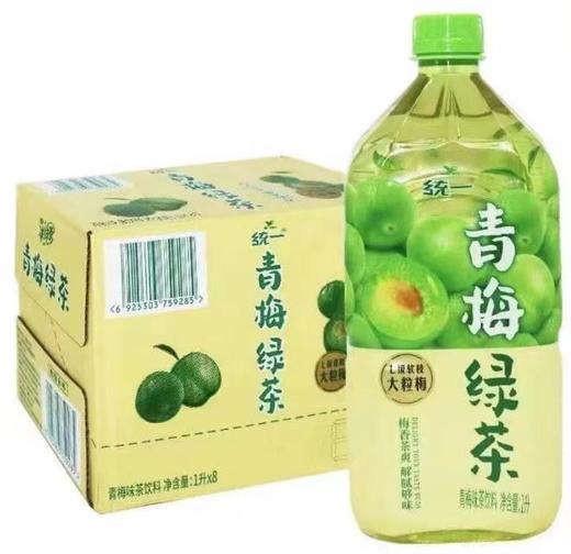 统一青梅绿茶1L*8/箱 商品图0