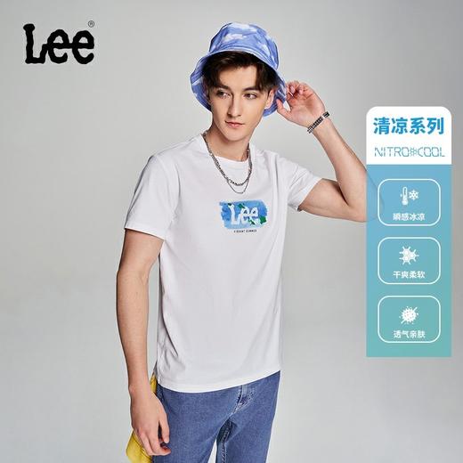 Lee商场同款23春夏新品舒适版印花凉感男短袖T恤LMT004538200231A01742 商品图1