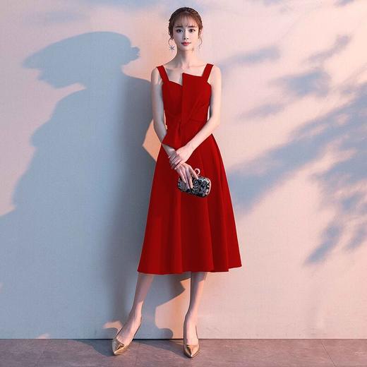 黑色宴会小晚礼服女简单大方仙女系气质主持人显瘦名媛连衣裙 商品图11
