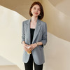罗蒙春秋小西装外套女士双排扣商务通勤宽松版单西服上衣外套 商品缩略图10