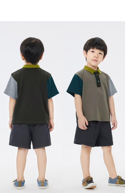 jnby  23年夏款  弹力质感拼接短袖polo 衫  1N5114140 商品图8