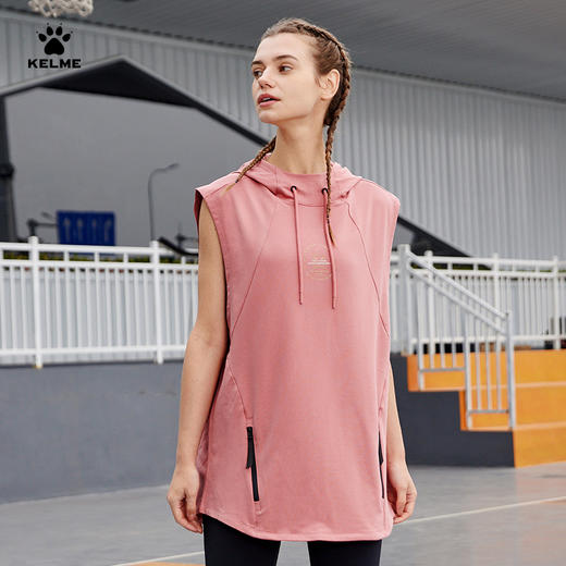 KELME卡尔美连帽背心男2023有球必应系列 篮球上衣潮流无袖套头衫 商品图1